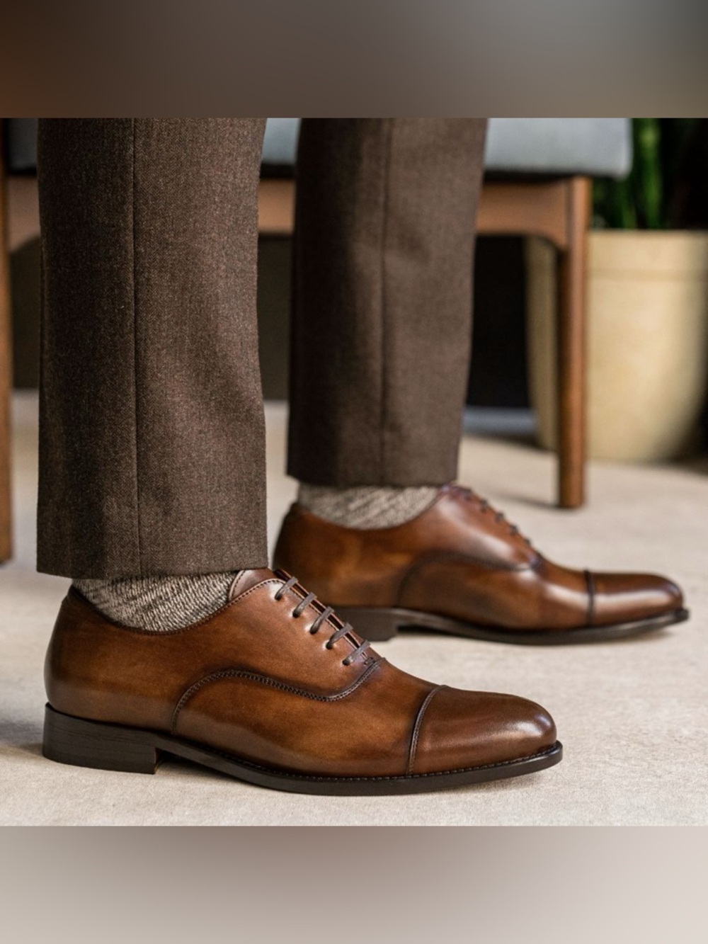 New - Thursday Boots Co. Men’s Chairman Leather Shoes - Size 11- Cinnamon